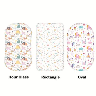 Customizable Cradle Mattress Sheets Fitted Crib Sheets Universal Style For All Season