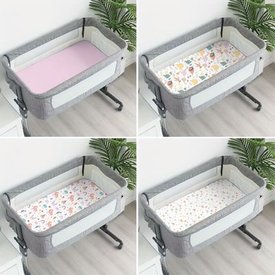 Customizable Cradle Mattress Sheets Fitted Crib Sheets Universal Style For All Season
