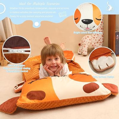 Portable Nap Mats For Preschool Foldable With Polyester Material