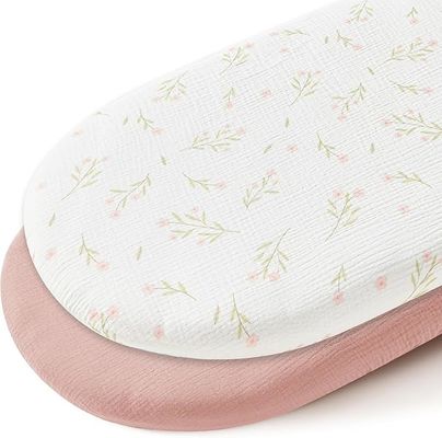 Breathable 32*16 Inches Cradle Bed Sheets Bassinet Mattress Sheets