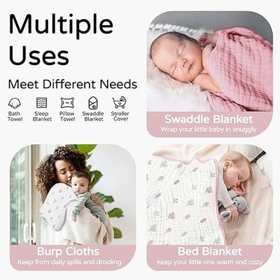 Muslin Skin Friendly Infant Bath Towels Infant Towel Set 32*32 Inches