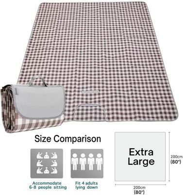 Over Sized Outdoor Picnic Blanket 80*80 Inches Waterproof Portable