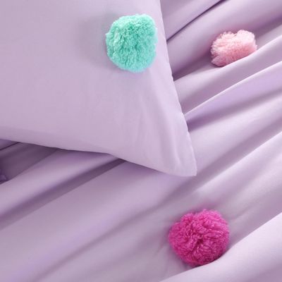 5 Piece Girls Toddler Bedding Set Childrens Comforter Sets Skin Friendly With Microfiber Fabric