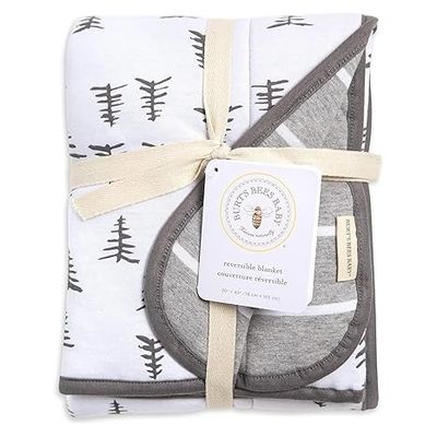 100% Cotton Nursery Throw Blanket Comfortable Multifunctional Blanket With Reversible Design