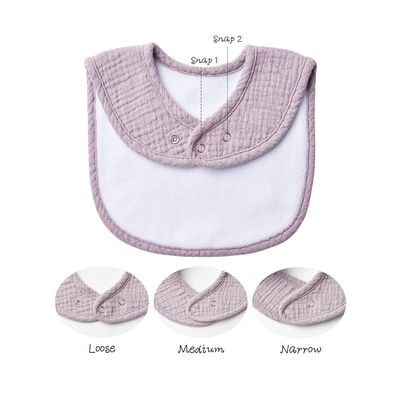 Absorbent Muslin Bandana Bibs Skin Friendly Multiple Colors For Easy Washing