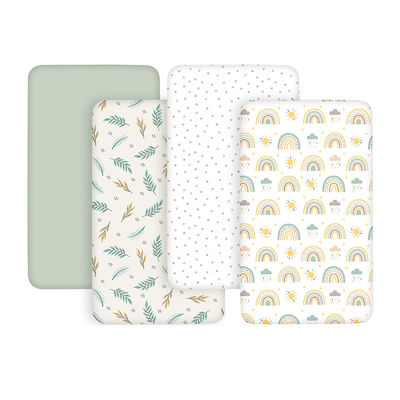 Non Irritating Cradle Fitted Sheet Soft Easy To Carry Skin Friendly Material