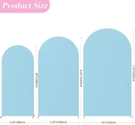 Wedding Arch Backdrop Covers Round Top Cover For Birthday Party Ceremony Banquet Decoration