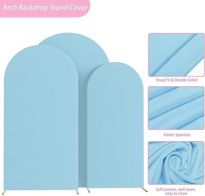 Wedding Arch Backdrop Covers Round Top Cover For Birthday Party Ceremony Banquet Decoration