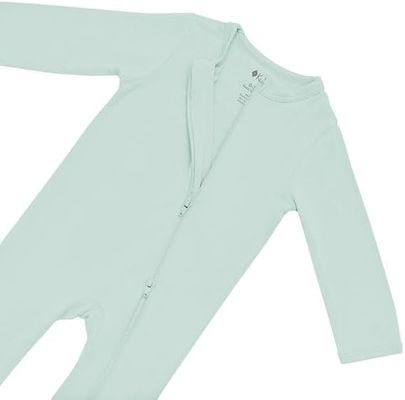 Unisex Rayon Zip Onesies Newborn Long Sleeve Zipper Onesie Soft Breathable Baby Clothing