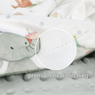 Soft Custom Baby Blankets 100% Polyester Multifunctional Blanket For Unisex Boys Girls