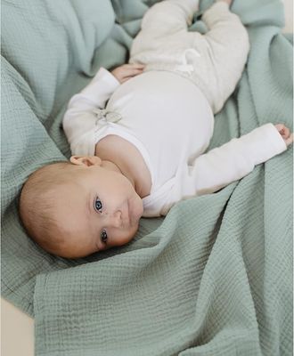 3 Pack Muslin Swaddle Blankets for Unisex, Newborn Receiving Blanket