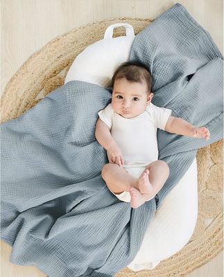3 Pack Muslin Swaddle Blankets for Unisex, Newborn Receiving Blanket