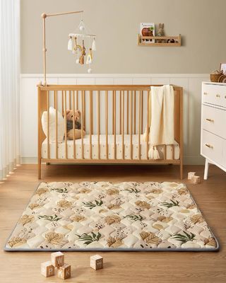 Non Slip Square Baby Play Mat Infant Play Blanket For Floor Thicken Cushioning