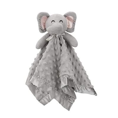 Soft Lovey Elephant Security Blanket Lightweight For Unisex Baby Gifts