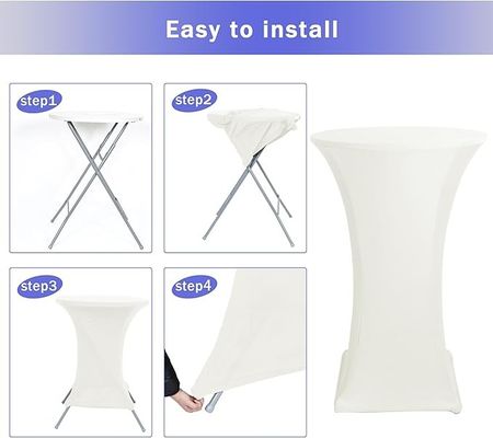 Spandex Cocktail Table Covers Fitted Stretch Square Corners Cocktail Table Tablecloth
