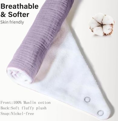 Soft Triangular Muslin Cotton Bibs Infant Feeding Bib For Unisex Baby
