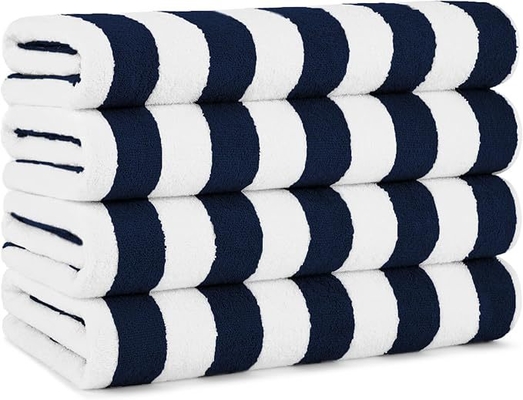 Skin Friendly Custom Beach Towels Cotton Beach Blanket 30*70 Inch