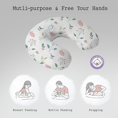 100% Cotton Portable Infant Feeding Pillow Feeding And Support Pillow For Mom Breastfeeding