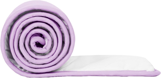 Purple Polyester Baby Bed Rail Guard Cover 4-Piece Set