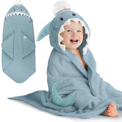 Organic Baby Absorbent Towel with Hood , 100% Cotton Hooded Baby Towels for Newborns, Infants