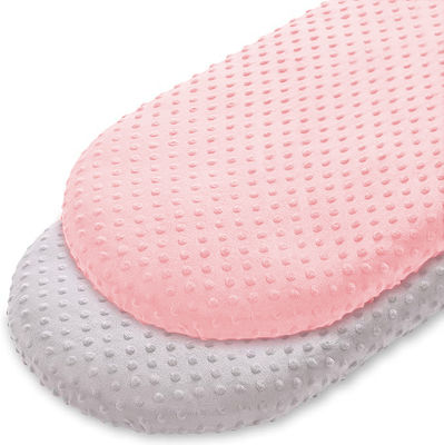 2 Piece Minky Dot Bassinet Fitted Sheet,  Soft and Warm Fleece Cradle Sheets for Boys and Girls