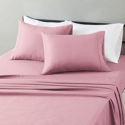 Lightweight Super Soft Microfiber Bedsheets Set with 14-Inch Deep Pockets, Solid