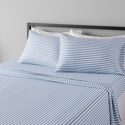 Lightweight Super Soft Easy Care Microfiber 4 Piece Bed Sheet Set with 14-Inch Deep Pockets