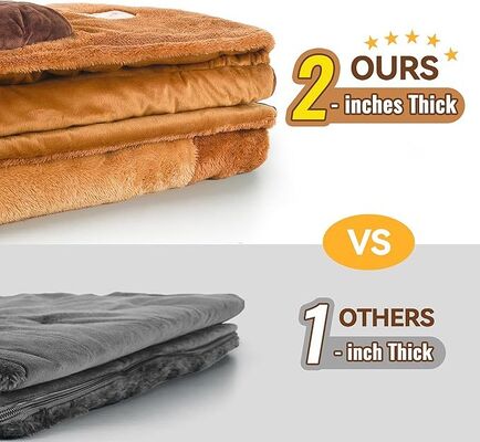 Kid Plush Capybara Slumber Bag, Toddler Girl Boy Nap Mat, 2 In 1 Brown Animal Pillow