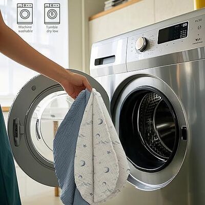 Muslin Nursing Pillow Covers, 2 Pack, Soft & Adorable Slipcovers with Zipper Closure