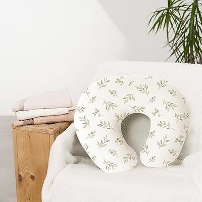 2 Pack Muslin Nursing Pillow Covers,100% Cotton Covers for Breastfeeding Pillows