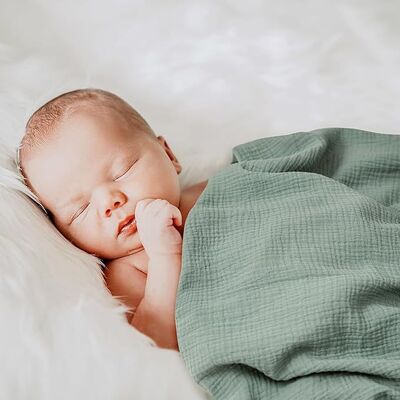 4-Pack Baby Swaddle Blankets For Unisex,100% Cotton Muslin Newborn Receiving Blanket