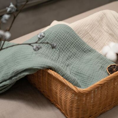 4-Pack Baby Swaddle Blankets For Unisex,100% Cotton Muslin Newborn Receiving Blanket