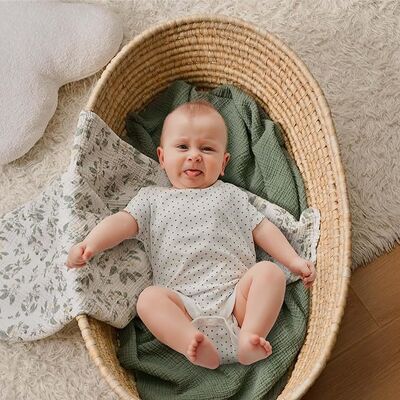 3-Pack Baby Swaddle Blankets For Unisex,100% Cotton Muslin Newborn Receiving Blanket