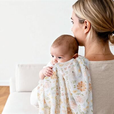 3-Pack Baby Swaddle Blankets For Unisex,100% Cotton Muslin Newborn Receiving Blanket