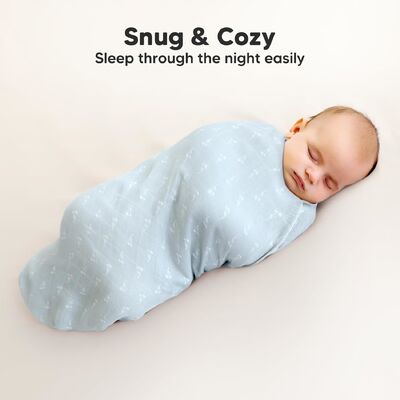 4-Pack Organic Baby Swaddles for Newborns,Soft & Breathable Receiving Blankets