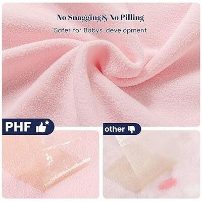 2 Pack Micro-Fleece Baby Sleep Sack with 2-Way Zipper - Comfortable Wearable Blanket With Floral