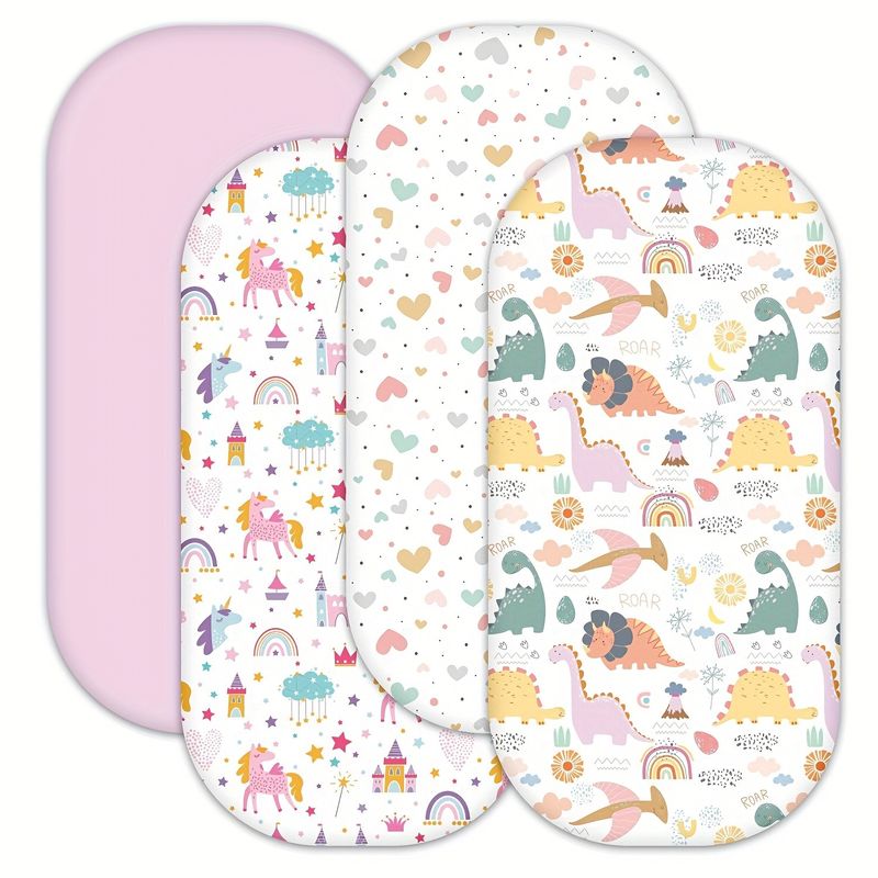 Customizable Cradle Mattress Sheets Fitted Crib Sheets Universal Style For All Season