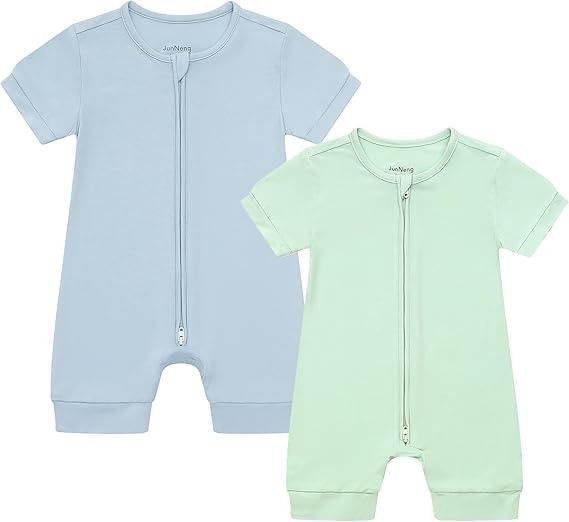 Skin Friendly Customizable Bamboo Zipper Romper Bamboo Baby Clothes
