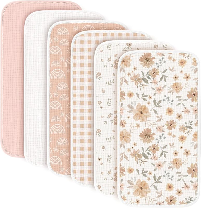 Large 100% Cotton Muslin Burp Cloths Comfortable For Newborns
