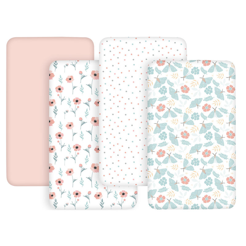 Skin Friendly Standard Bassinet Crib Sheet Bassinet Mattress Sheet
