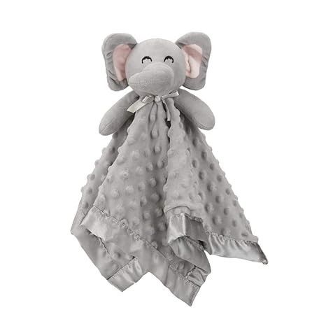 Soft Lovey Elephant Security Blanket Lightweight For Unisex Baby Gifts
