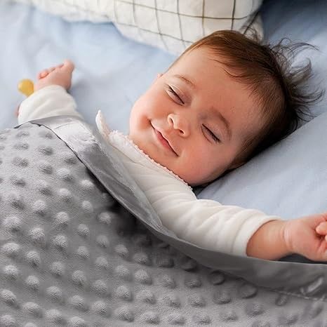 Baby Soft Minky Dot Blanket Grey 40*30 Inches Multifunctional Blanket With Silky Satin Backing