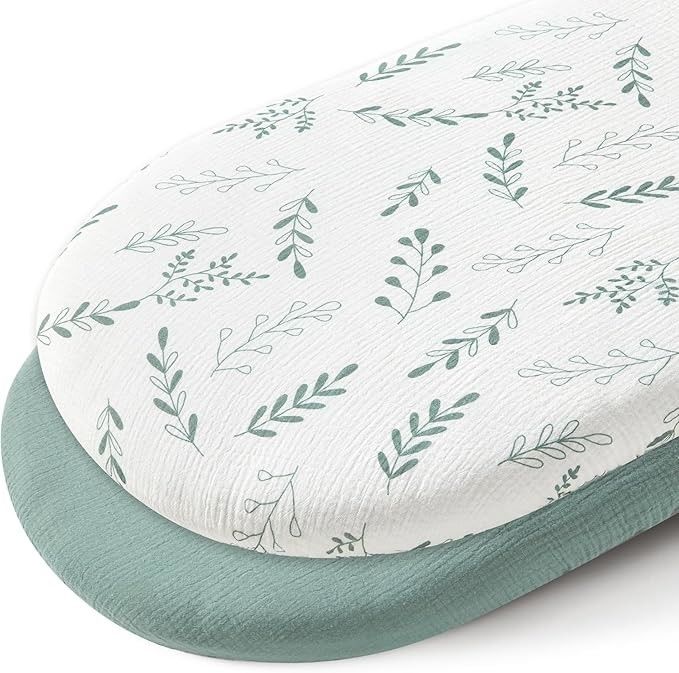 100% Cotton 32*16 Inches Bassinet Fitted Sheet Bassinet Bed Sheets