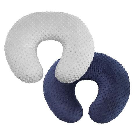 2 Pack Nursing Pillow Cover Set,Breastfeeding Pillow Slipcover Fits Nursing Pillow for Baby